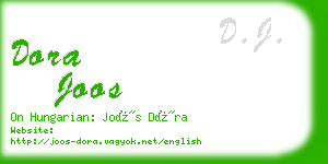 dora joos business card